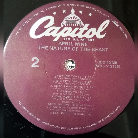 1981 April Wine "The Nature Of The Beast" Vinyl Album - Picture 11 of 11